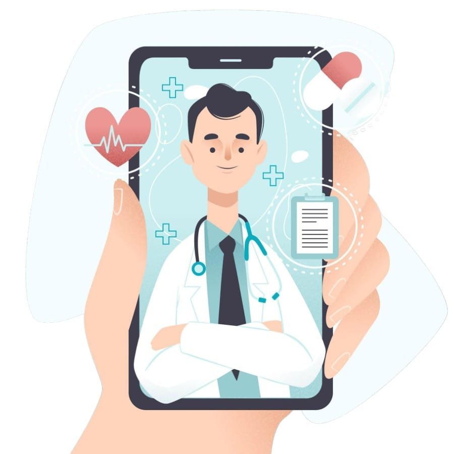 Consulta médica en línea a la distancia